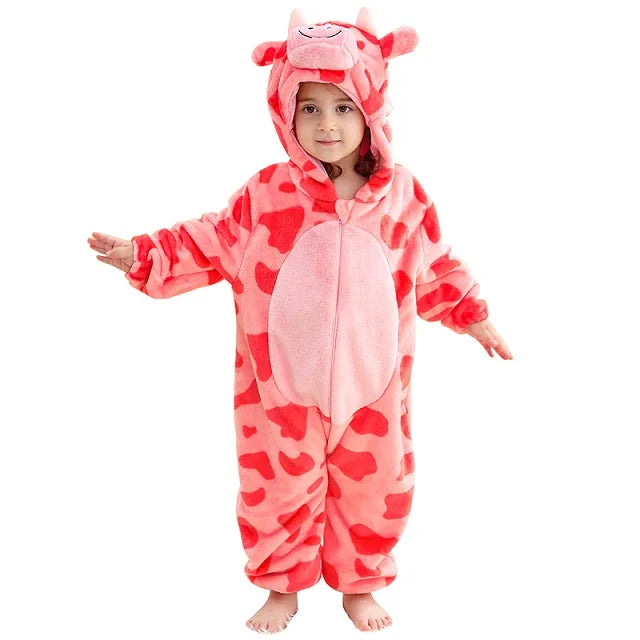 MICHLEY Halloween Lion Baby Rompers Clothes Hooded Flannel Cosplay Toddler Infant Pajamas Bodysuit Jumpsuit Costume For Kids Boy