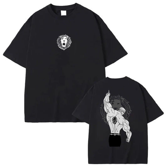 Anime The Seven Deadly Sins Escanor Graphic T Shirt Men Women Cotton Tshirts Manga Oversized Tee Harajuku Male Casual T-shirt