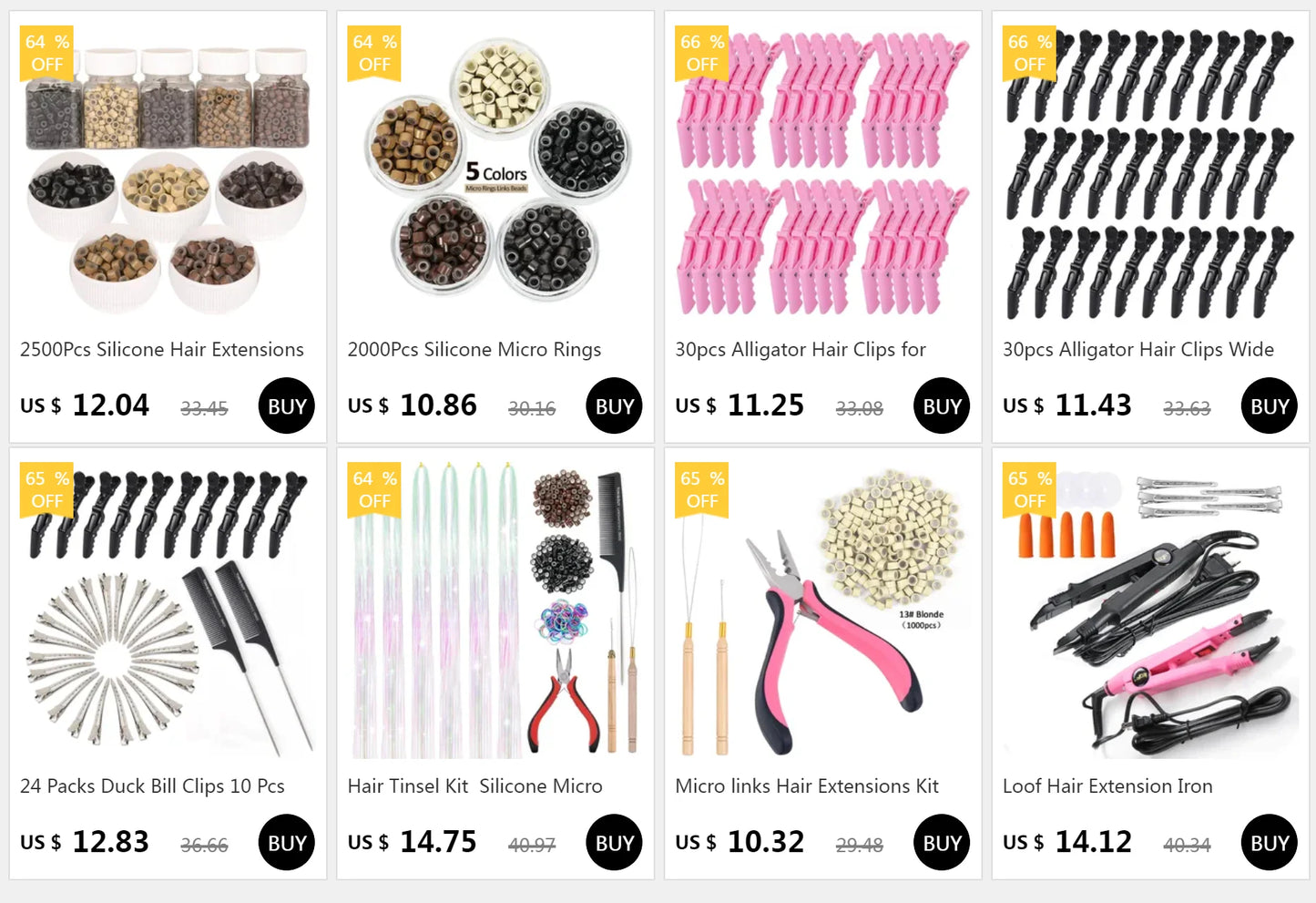 Loof Hair Extension Iron Professional Hair Styler Salon Model-Flash Keratin Bonding Tool Control/Constant Temperature EU/US Plug