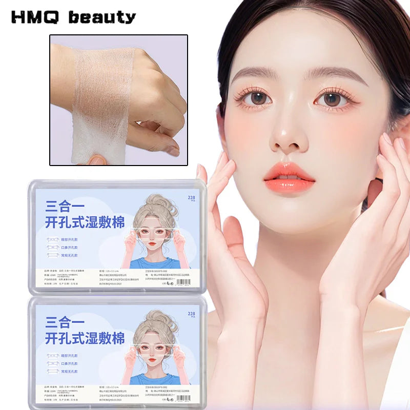 Wet-compress Cotton Pad Disposable Stretchable Mask Paper Makeup Removal Facial Mask Wet Compress Cotton Piece Skincare Tools