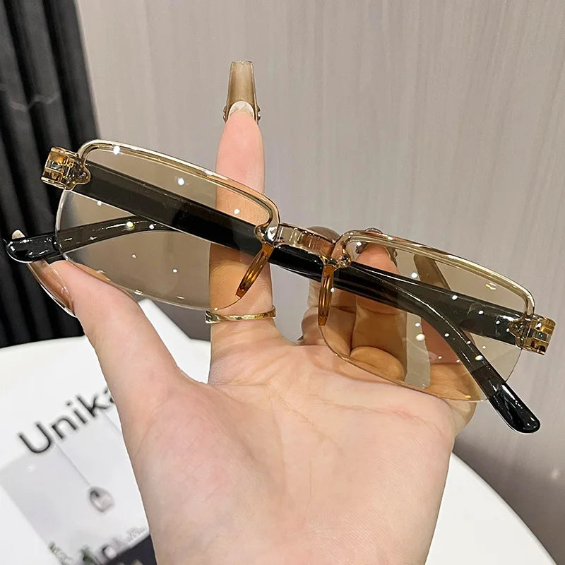 Intelligent Zoom Reading Glasses Anti Blue Light Comfortable Reading Glasses Ultra Light Frameless Glasses Frameless For Party