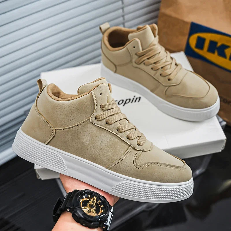 Fashion Men Casual Shoes Platform Non-slip Man Walking Sneakers Lightweight Male Running Shoes Breathable Platform Sport Shoes