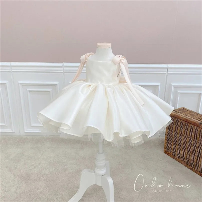 Baby Girls Dress 1 Year Birthday Party Baby Dress Princess Party Wedding Kids Dresses For Girls Infant Baptism Christening Gowns