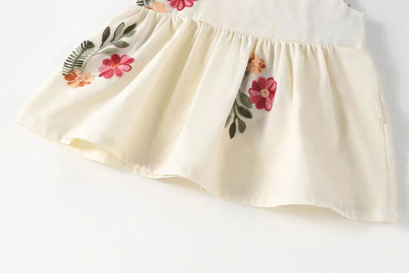 MILANCEL New Baby Summer Clothes Infant Girl's Floral Puff Sleeve Bodysuit Toddler Tee And Shorts 2PCS Sets ﻿Children's Outfit