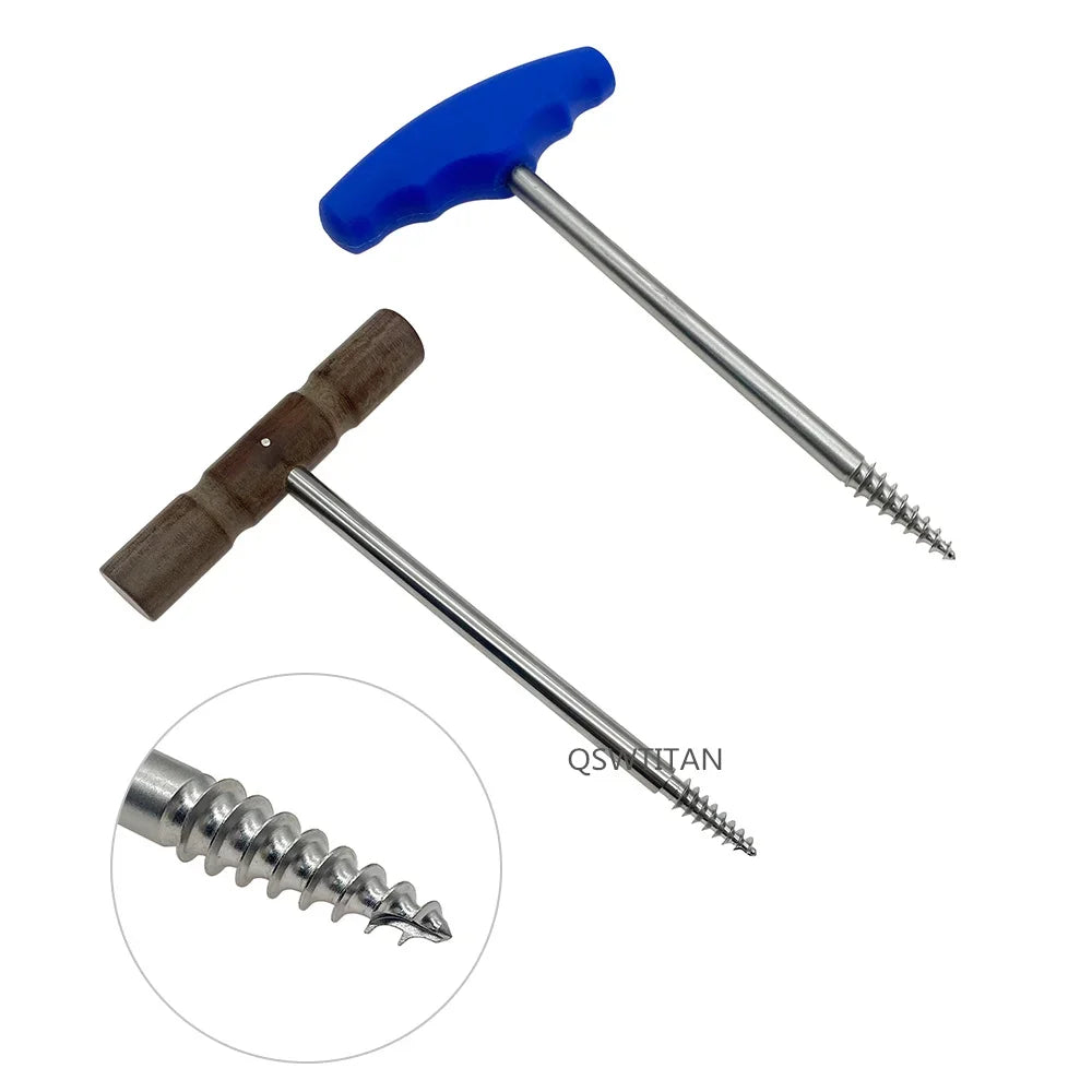 1pcs Hip Joint extractor Femoral head extractor T Wooden handle silicone Orthopedic Veterinary Instrument