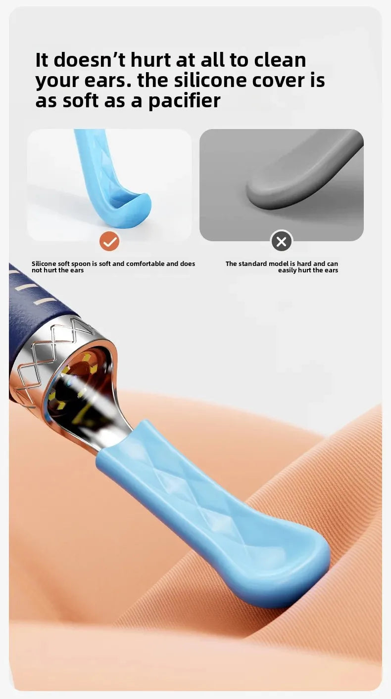 Smart Visual Ear Wax Cleaner with HD Camera Endoscope Wireless WiFi Ear Cleaning Tool for Home Use Ear Wax Remover