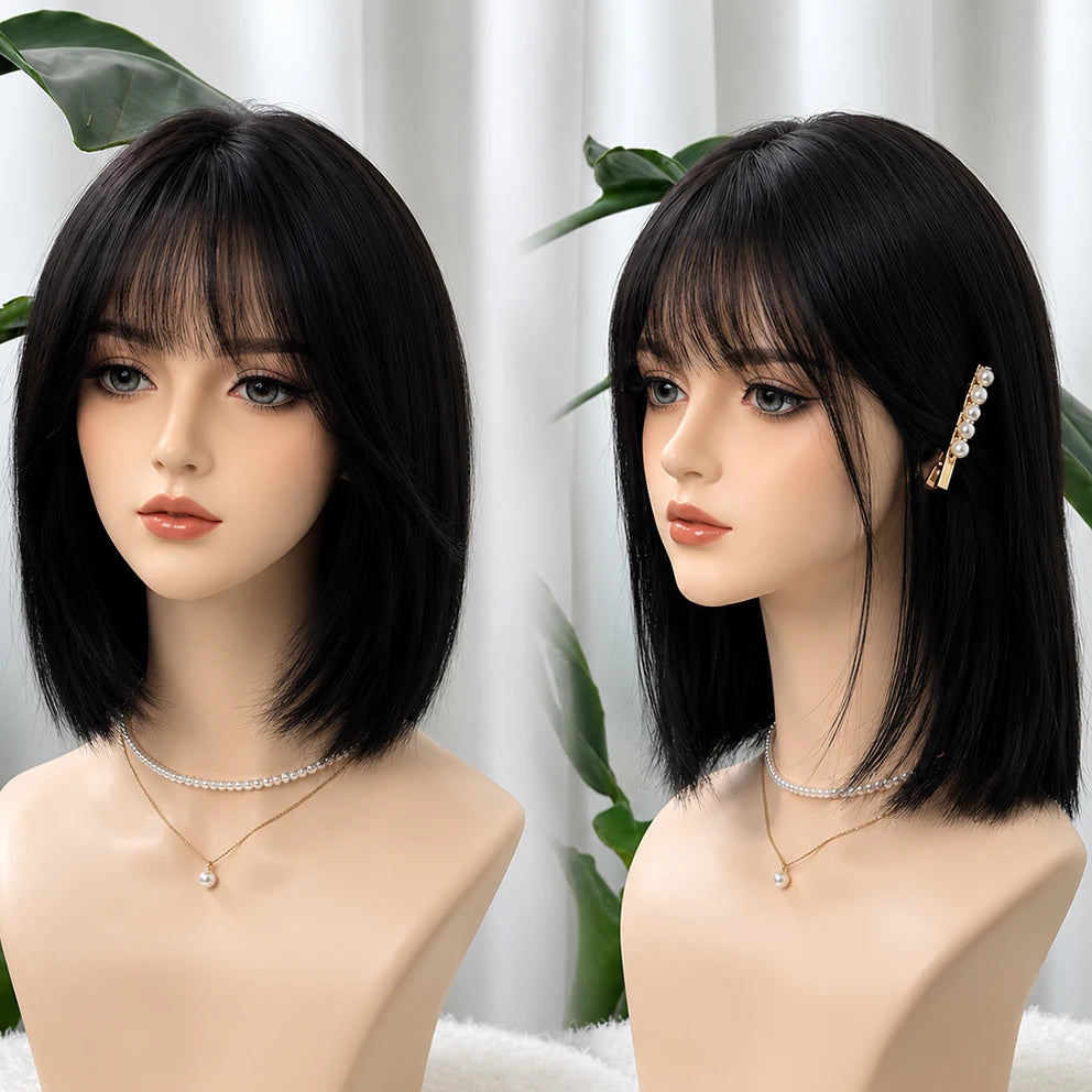 Luxury Kosher Sheitel 100% European Virgin Hair Silk Base Wig Short Bob Human Hair Jewish Wig Soft & Natural