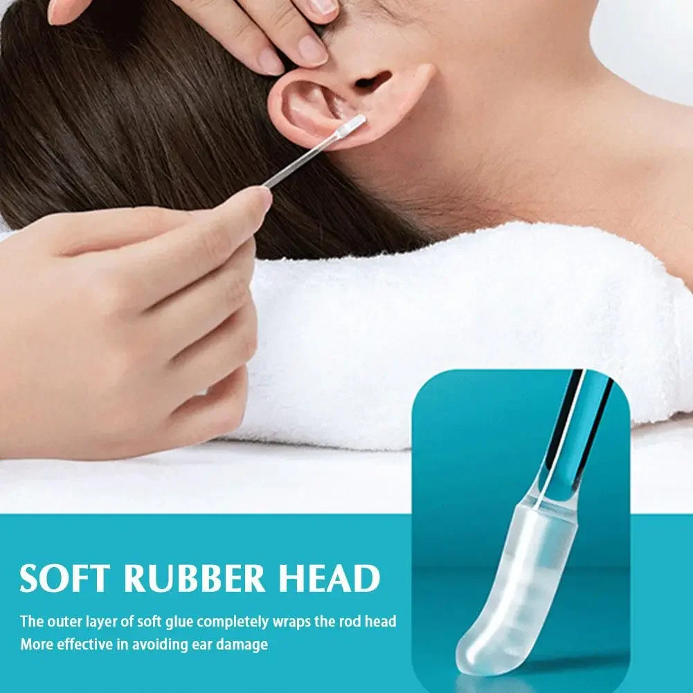 Reusable Silicone Earwax Remover Soft Sticky Ear Picks Disposable Adhesive Gentle Ear Cleaner Safe for Kids Adults