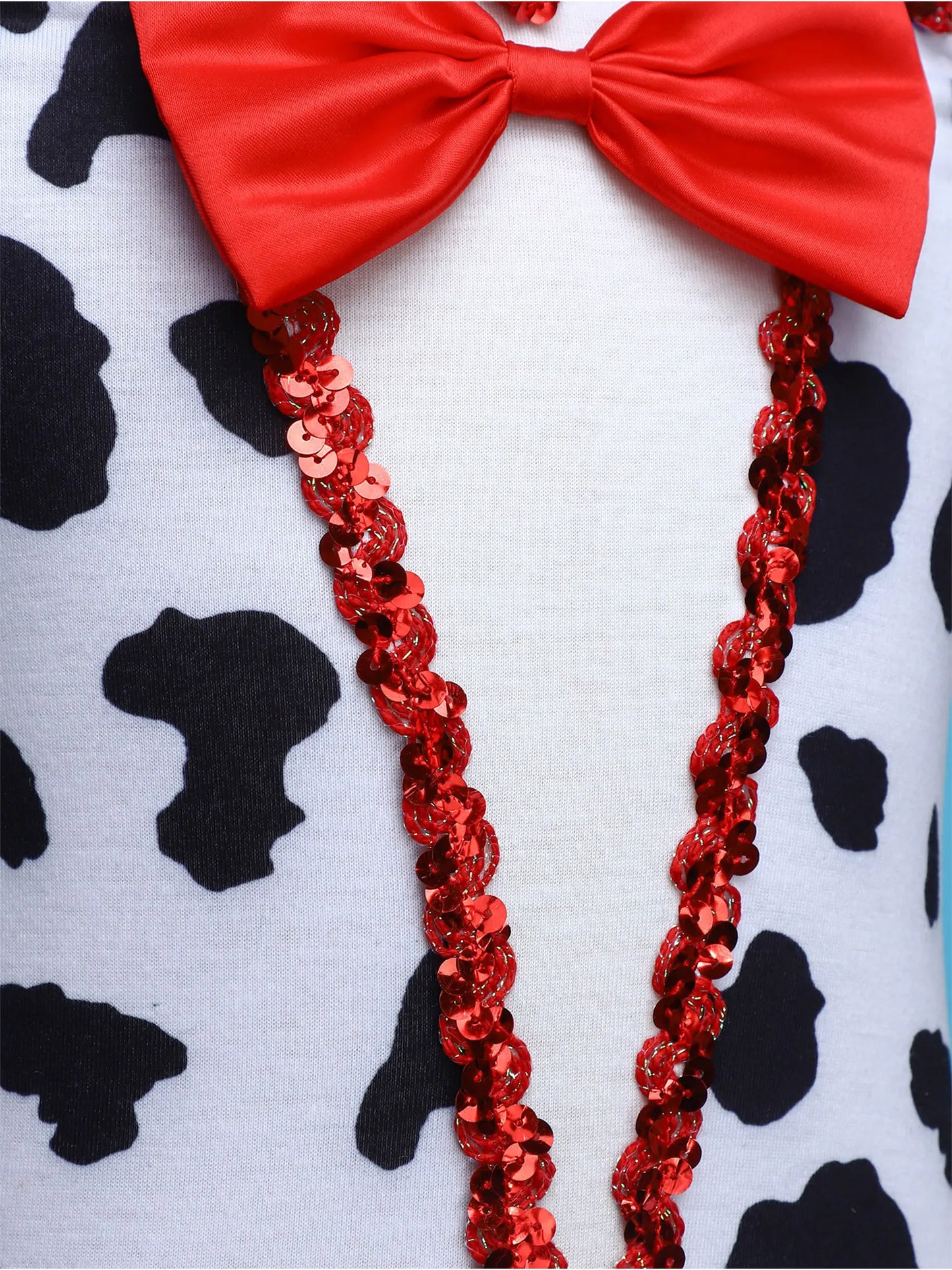 Children Girls Tutu Dress Halloween Theme Party Outfits Spotted Dog Fancy Dress Up Printed Mesh Leotard Dress Dalmatian Costume