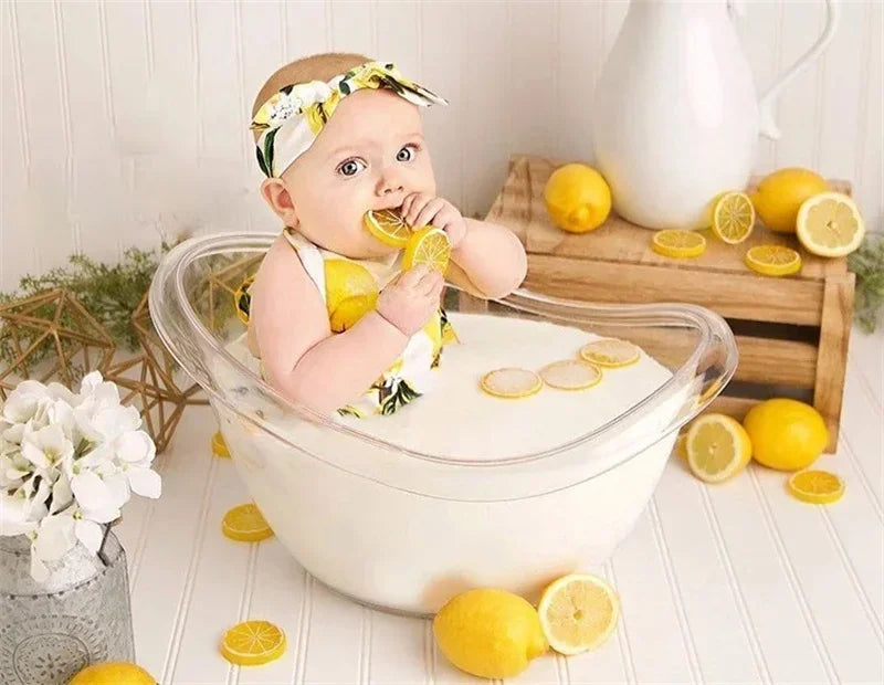 Newborn Photography Props Transparent Bathtub Bucket Baby Photography Furniture Boy Girl Boy Fotografie Accessoires Posing Props