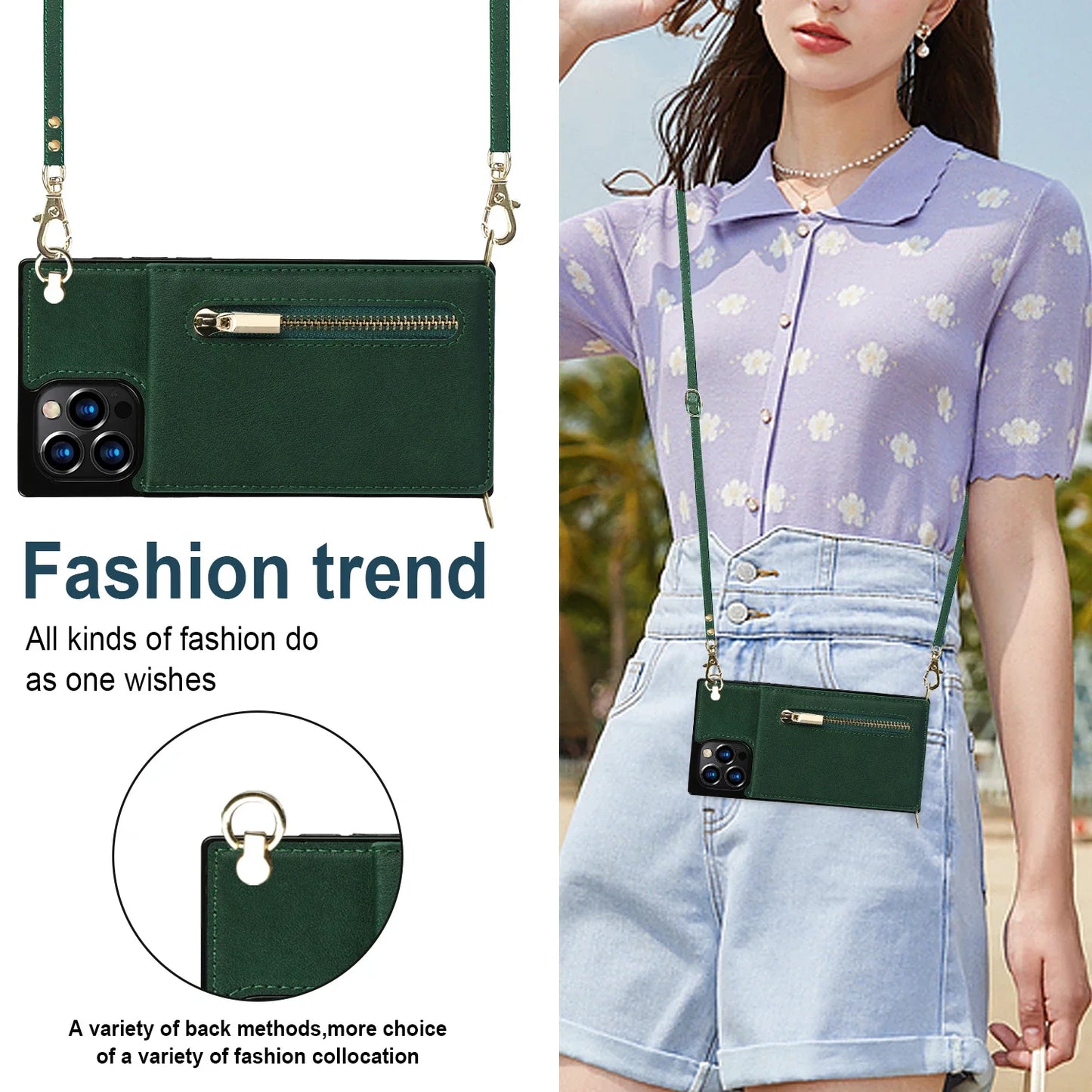 Crossbody Wallet for Huawei Mate 40 Pro 30 20 Lite P40 P30 Pro Plus Case with Card Holder Lanyard Strap Leather ZYXKZJLL
