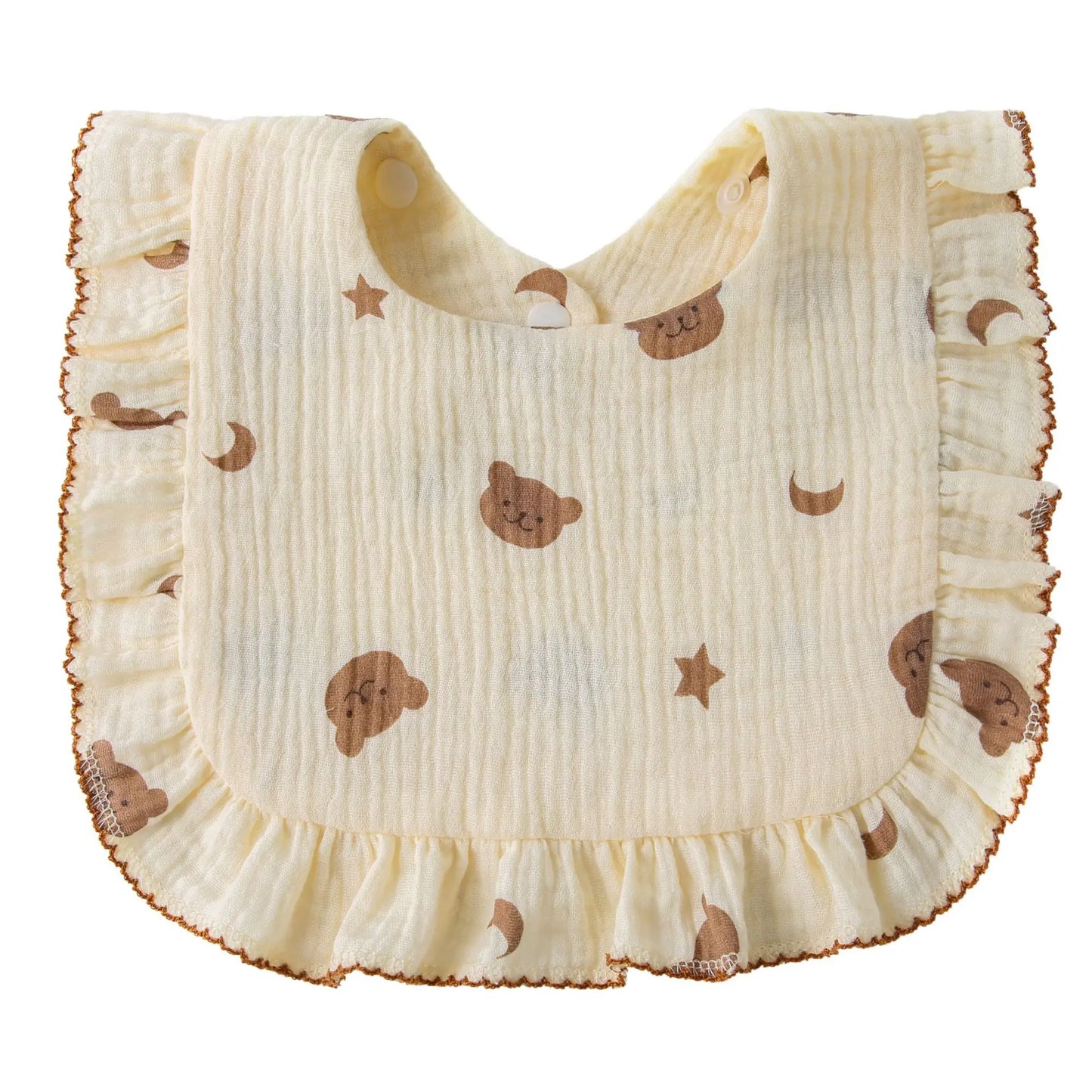 Newborn Baby Bibs Infant Burp Cloths Baby Stuff Feeding Drool Bandana Saliva Towel Toddler Ruffle Floral Bib Baby Accessories