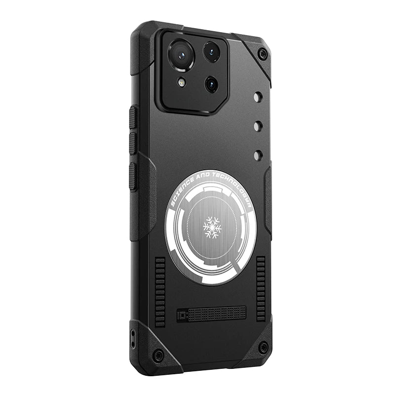 For ASUS ROG Phone 8 Pro Case Magnetic Built in Heat Dissipation Metal Sheet Back Cover For ROG 8 Phone 8Pro Shockproof Bumper