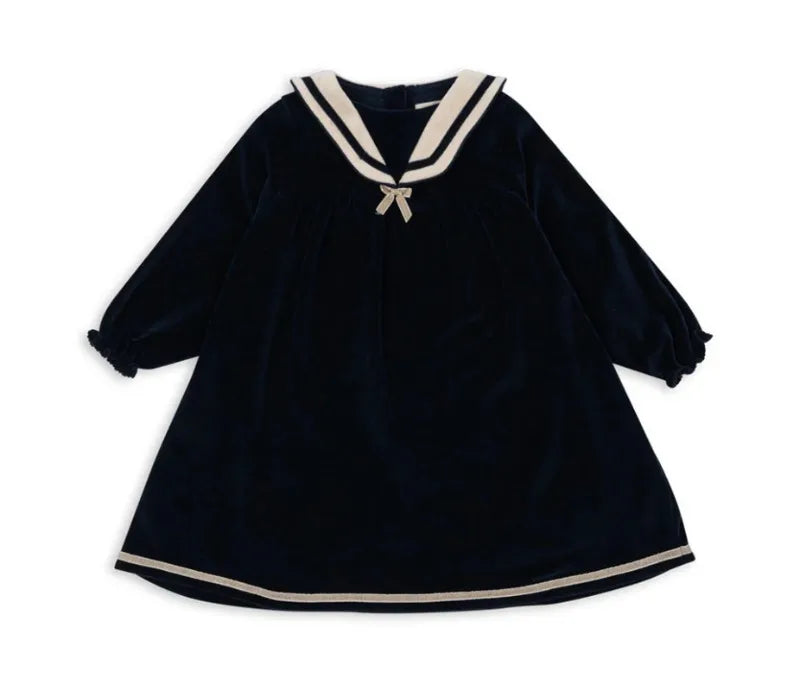 Autumn Winter Kids Christmas Dresses KS 2024 Velvet Bow Girl Princess Dress Baby Jumpsuit New Year Party Children's Clothing