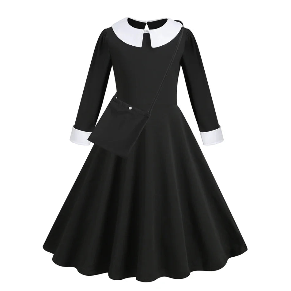 Halloween Dress Girl Costume for Girls Black Dress