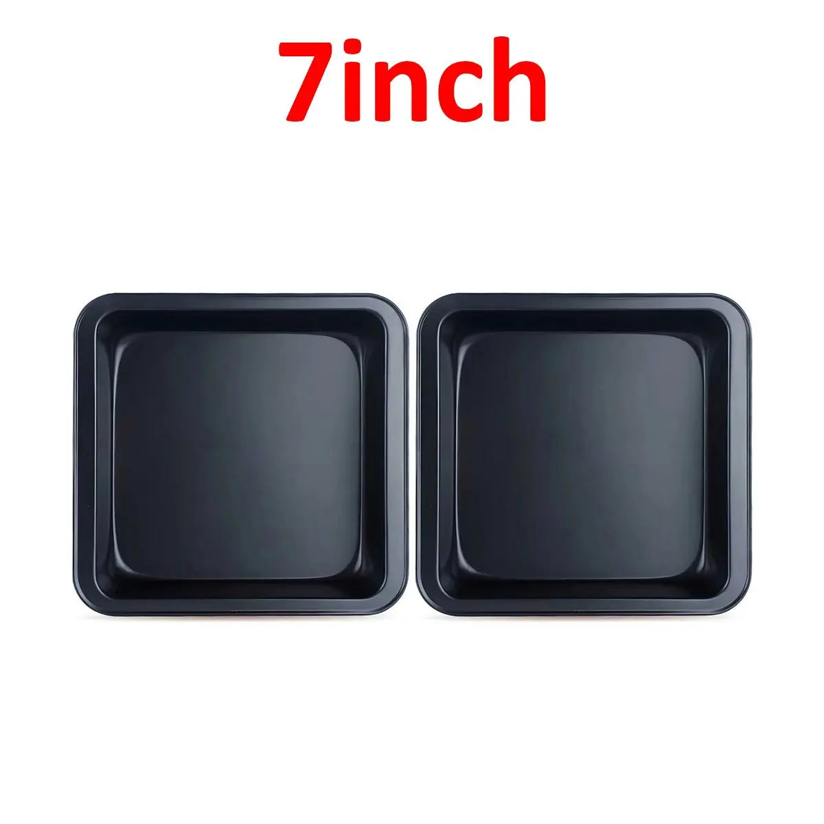 2Pcs/1Pc Square Carbon Steel Non-Stick Baking Pan, Cake Pan, Non-Stick Oven Tray, Cookie Pan - Suitable for Ovens, Air Fryers, Dishwashers, and Refrigerators, Can Be Used to Make Pizza, Fruit Salad, Grilled Fish and Meat, Bre