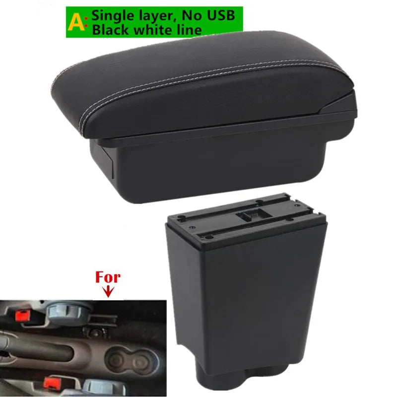 For Fiat 500 Armrest Box For FIAT 500 Car Armrest 2000-2011 Auto Storage Box Dedicated Retrofit Parts Interior Car Accessories