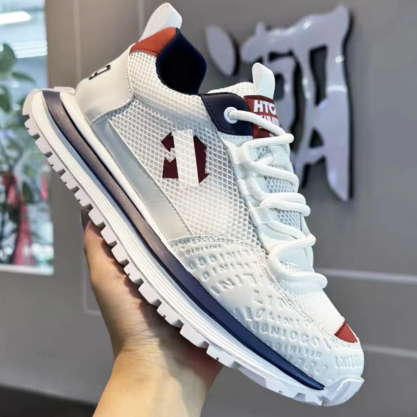 Chunky Sneaker Men Designer Retro Soft Sole Sport Shoes Fashion Casual Leather Fabric Breathable Height Increased Platform Shoes