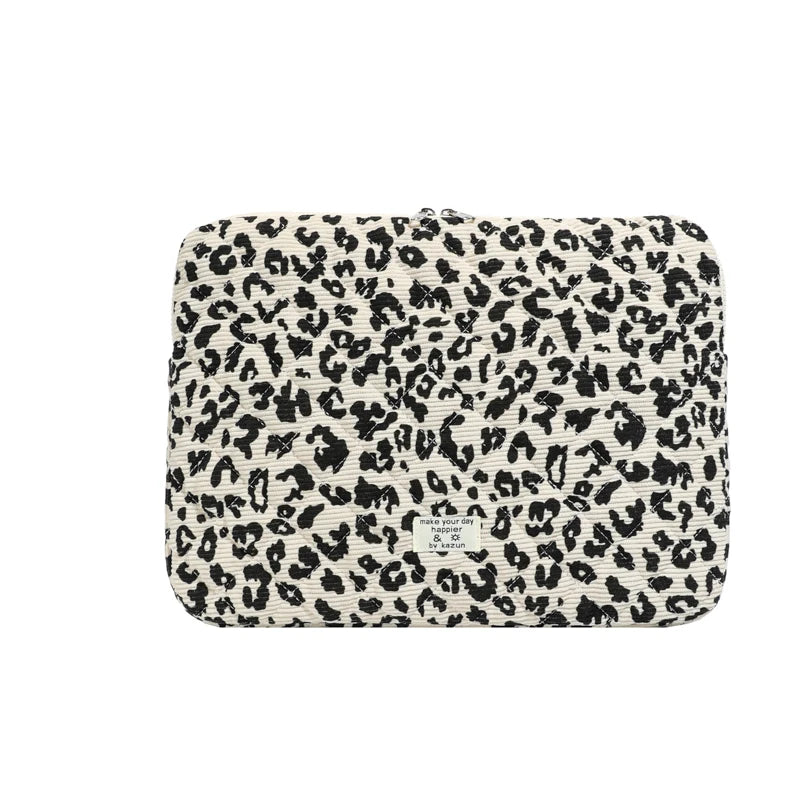 Flower Printed Laptop Sleeve Case Bag for Quilted Protective Laptop Case Computer Sleeve Clutches for 11-15 Inch Laptop Tablet