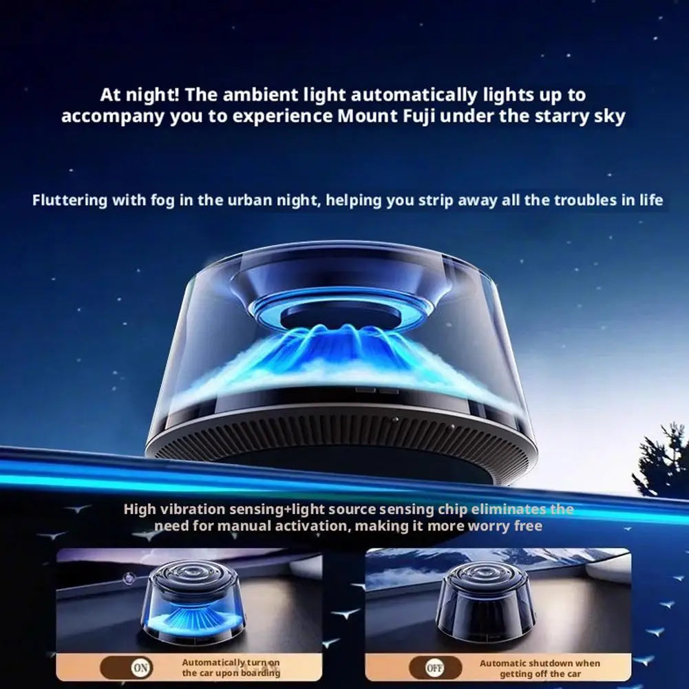 1Set Car Mounted Fragrance Machine Perfume 2025 New Durable Fragrance Automatic Spray LED Strip Aromatherapy Car Freshener