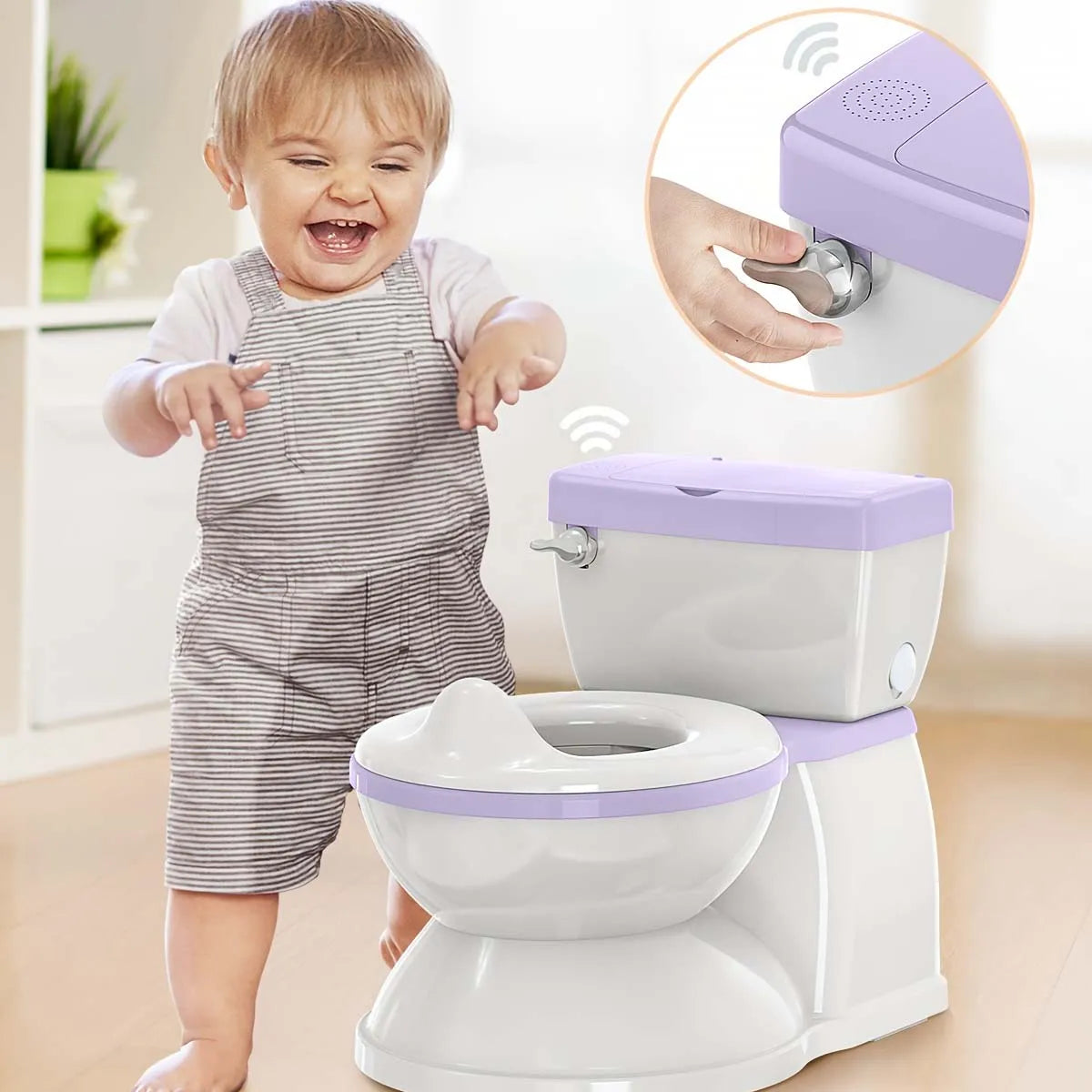 Baby Potty Training Toilet Seat，Baby Potty Toilet Seat Realistic Potty Training Seat With Sticker