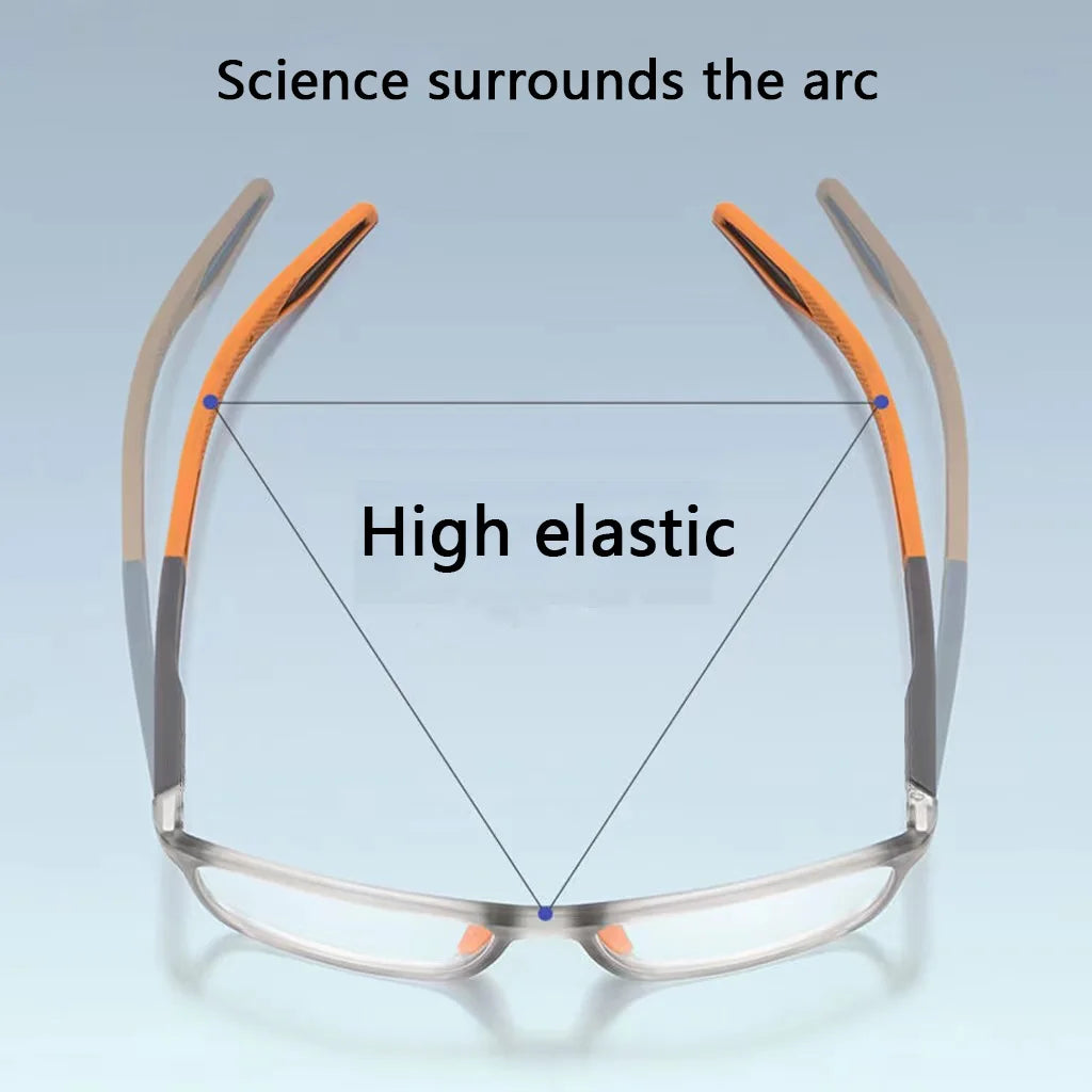 TR90 Sport Reading Glasses Ultralight Anti-blue Light Presbyopia Eyeglasses Women Men Far Sight Optical Eyewear Diopters To +4.0