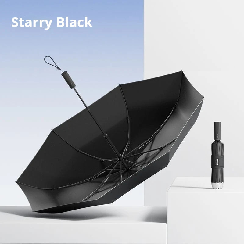 ZUODU Intelligent Electric Reverse Umbrella Fully Automatic Reinforcement Thickened Durable Rainproof Sunscreen Dual Use