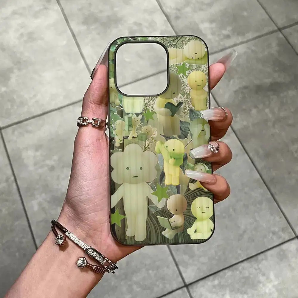 Cute S-Smiski Phone Case For IPhone 17 16 15 14 Plus 11 12 13 Pro Max Shockproof Protection Soft Back Cover