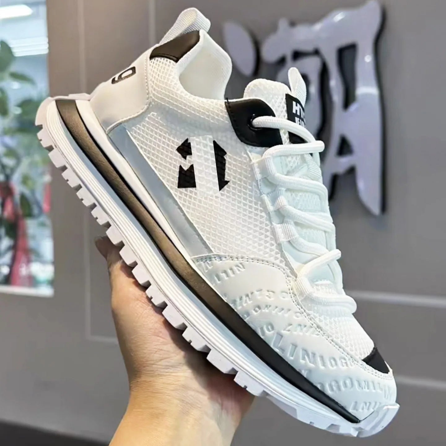 Chunky Sneaker Men Designer Retro Soft Sole Sport Shoes Fashion Casual Leather Fabric Breathable Height Increased Platform Shoes