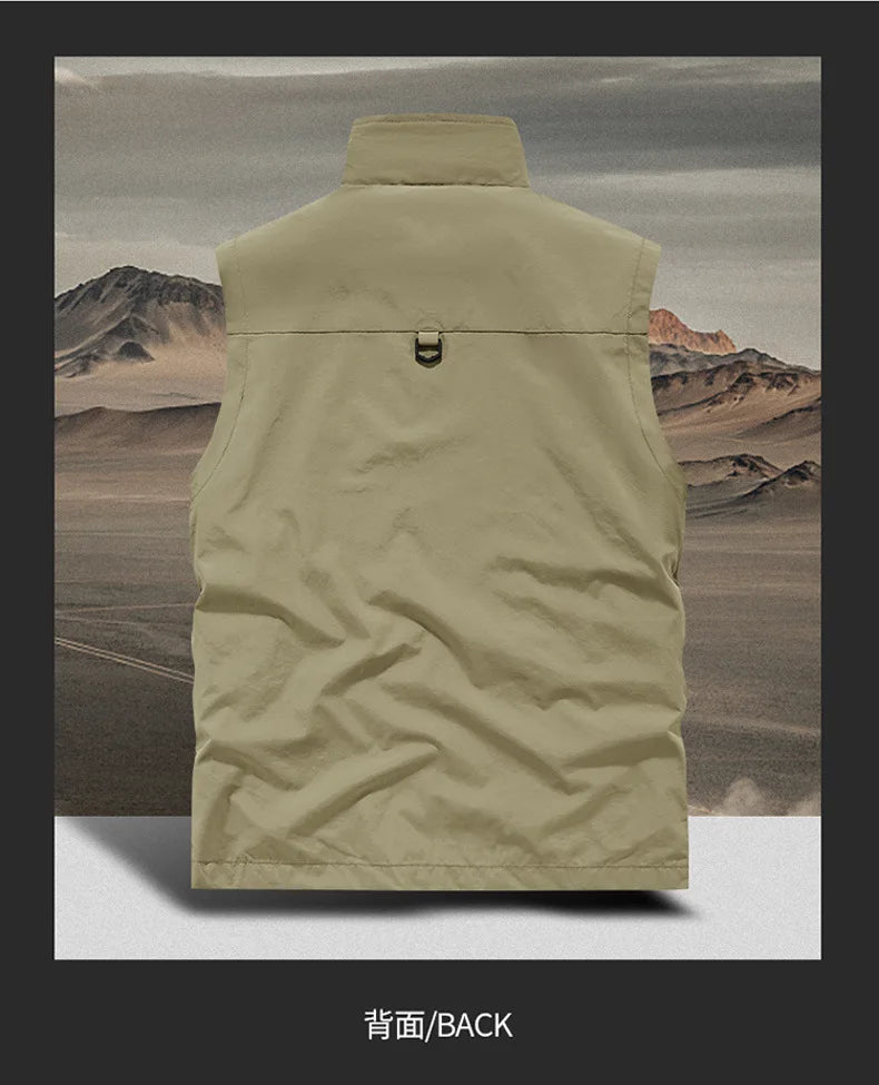 Multi-pocket Vest, Outdoor Activities, Rock Climbing, Hiking, Camping, Fishing, Mountain Climbing, Traveling, Photography, Vest