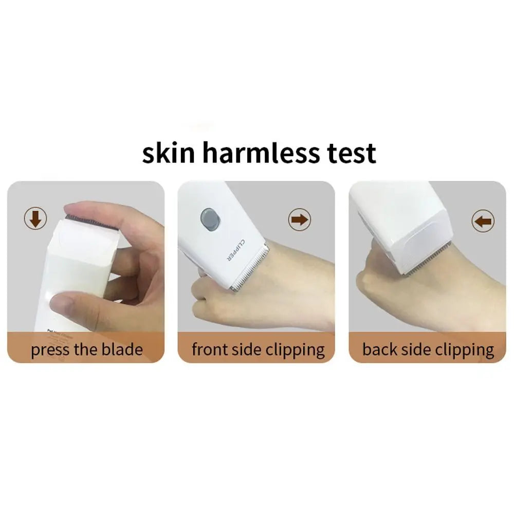 Professional Dog Hair Clipper Low Noise Waterproof Cat Grooming Clipper Mute Wireless Pet Hair Trimmer For Cats and Dogs