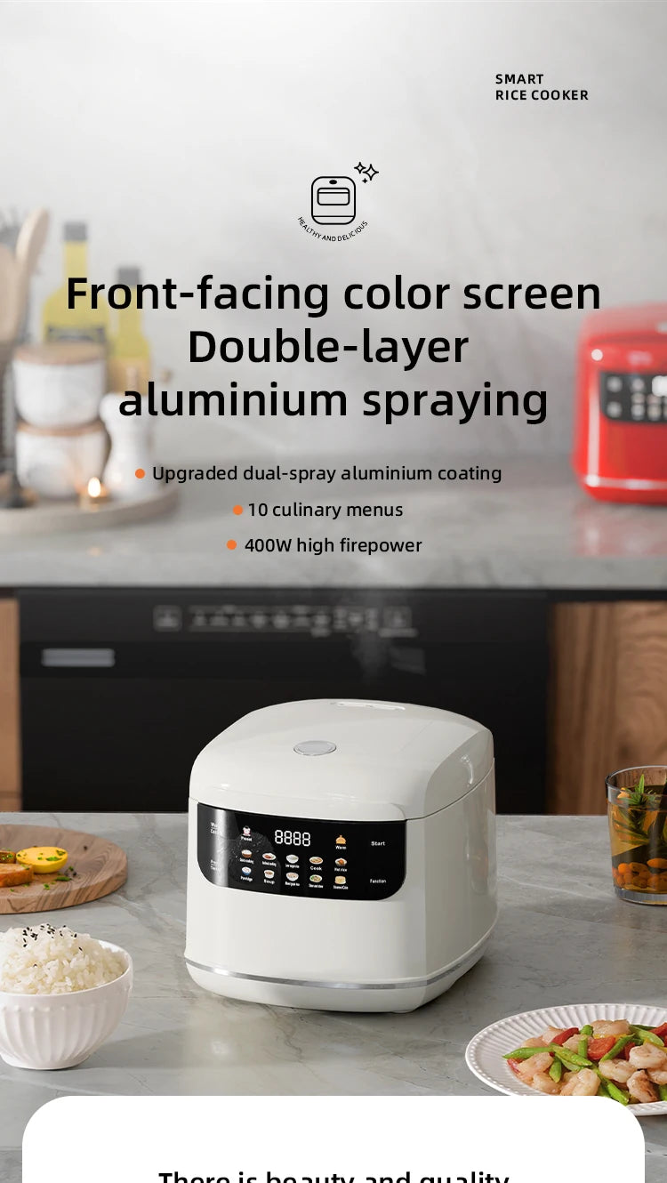 Electric Rice Cooker Smart Multifunction Rice Cooking Machine Non-stick Liner For Food Warmer 2L Automatic Household Rice Cooke