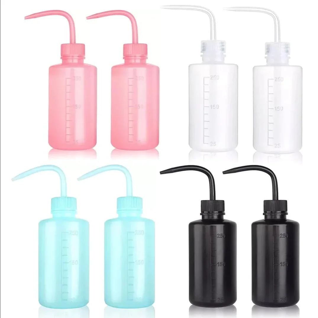 250/500ml Tattoo Wash Bottle 1/2pcs Plastic Safety Rinse Bottle Watering Tools  Lab Non-Spray Squeeze Bottle Tattoo Supplies