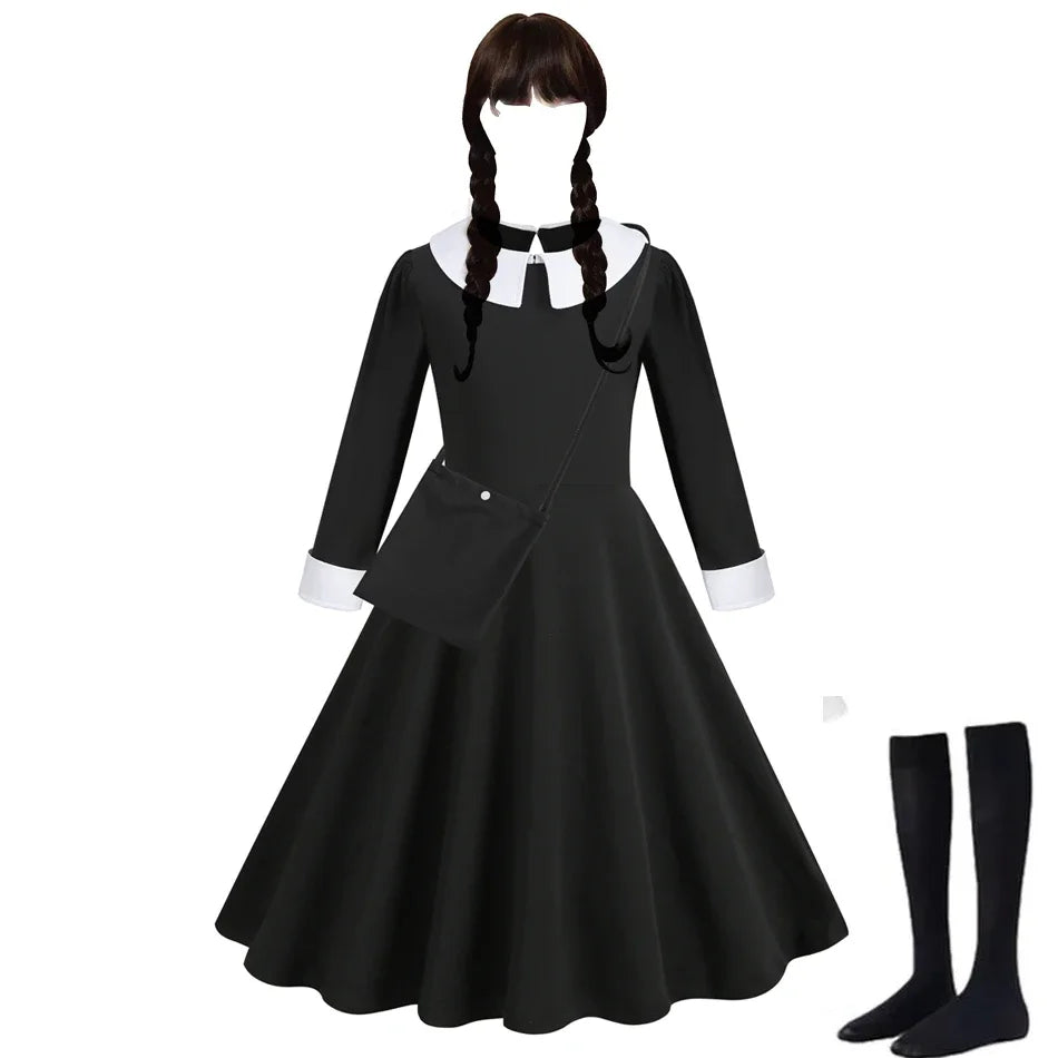 Halloween Dress Girl Costume for Girls Black Dress