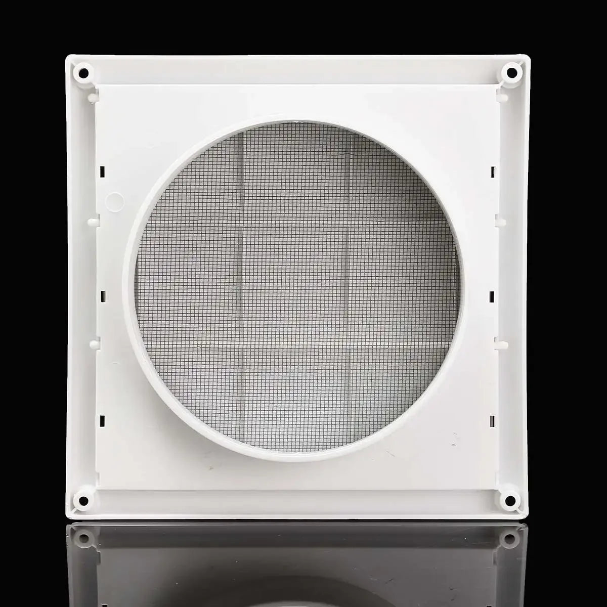 6 inch Air Vent Grille Ventilation Cover 200x200x40mm Plastic White Wall Grilles Duct Heating Cooling Vents For Kitchen Bathroom