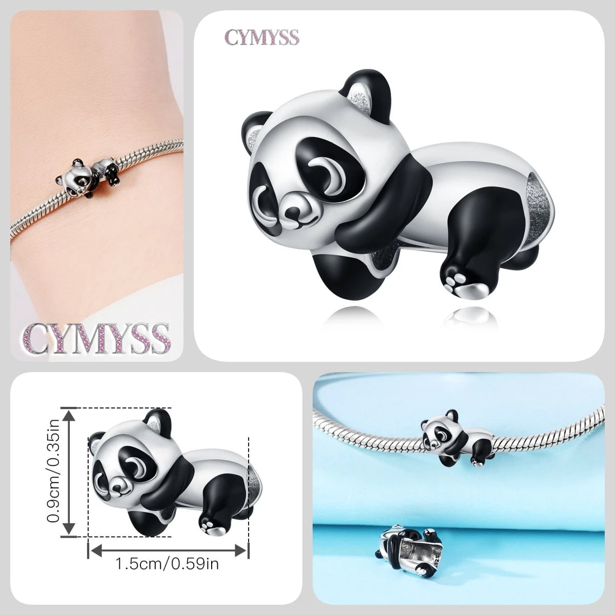 925 Sterling Silver Cute Pet Animal Lion King Pendant DIY Jewelry Beads for Women Bangle Bracelet Necklace Birthday Party Gifts