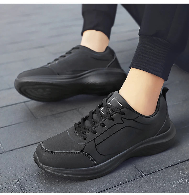 2024 New Sneakers Men Casual Shoes Comfotable Lightweight Men High Quality Running Shoes Outdoor Waterproof Leather Sport Shoes