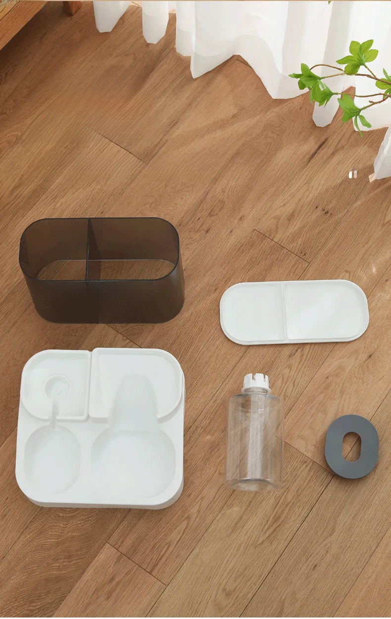 Automatic Dog Water Feeder Integrated Large 2.8L Capacity Transparent Visual Food Storage Bowl Pet Dog Cat Bowl