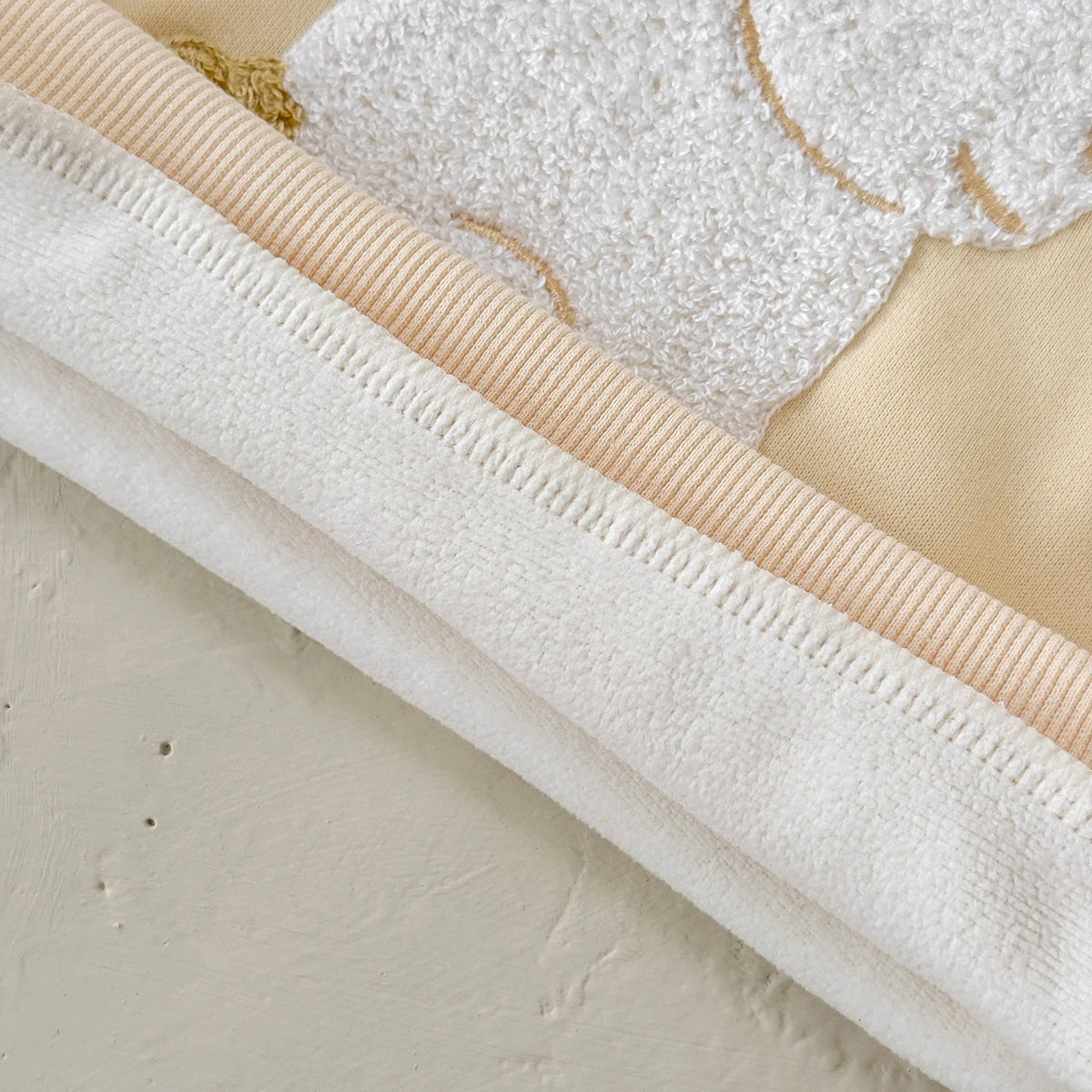 Baby Girl Cute Rabbit Pattern Embroidery Long Sleeved O-neck Sweatshirt+casual Simple Pants Set Autumn Winter Thickened Set