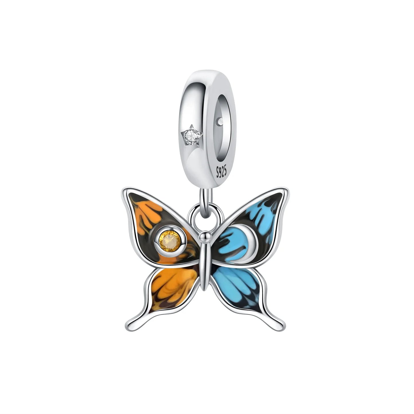 925 Sterling Silver Plated Bee Sunflower Butterfly Charm Pendant Fine Jewelry Women DIY Bracelet Necklace Birthday Party Gift