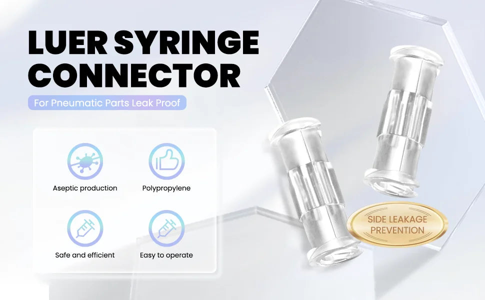 Individual Package PP Sterile Syringe Connector 20/50/100/500/1000 Pcs Female Luer Lock Disposable