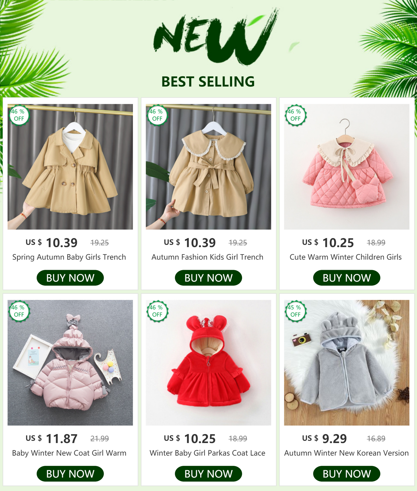 Baby Girls Coats Jackets Casual Fashion Girls Windbreaker for Infant Cotton Trench Outerwear Long Sleeve Baby Girls Clothing