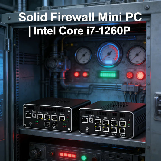 Firewall Appliance 2.5Gbe Intel I7 1260P 1235U I3 1215U 8505 2*10G 8x2.5G LAN Fanless PC Support PFSENSE Router/OPNsense/AES NI