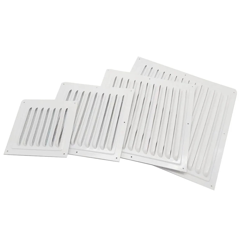 Air Vent Grille Ventilation Cover Metal Square Vent Insect Screen Cover Aluminum Vents Plate Louver Air Outlet Fresh System