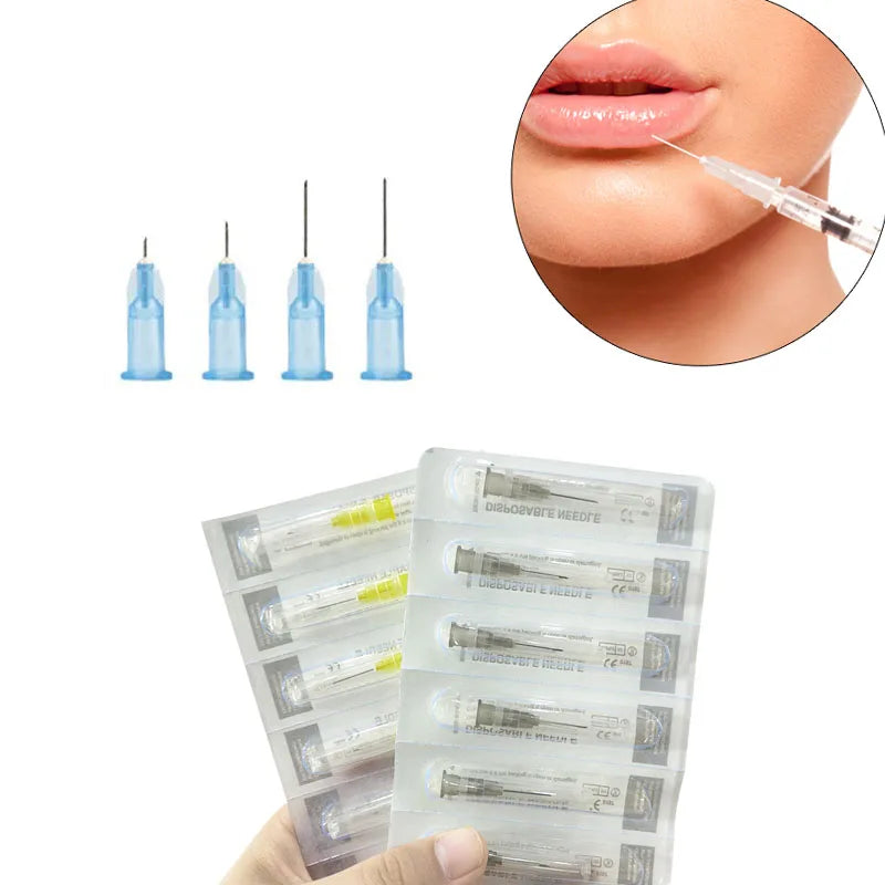 Korean Painless small Superfine Beauty needle 30G 32G 4mm 13mm 25mm syringes Eyelid Tool ultrafine Teeth Disposable Needles