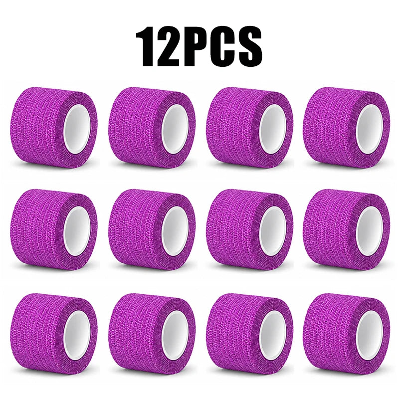 12/6/3pcs Tattoo Grip Cover Wrap Tape Self-Adhesive Breathable Elastic Bandage Waterproof Athletic Bandage Wraps Accessories