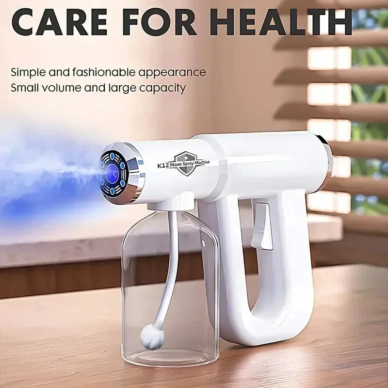 Blue Light Nano Hair Care Spray 300ML - USB Rechargeable Wireless Steam, Professional Styling Tool