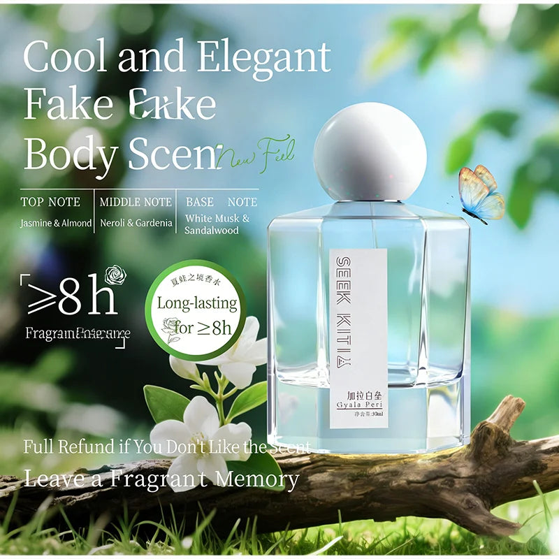 Women Long Lasting Perfume,Skin Scent,Rose Pepper Jasmine Magnolia Raspberry,White Amber Sandalwood Floral Musk,Daily Gift