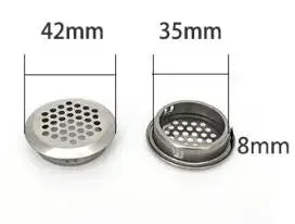 10pcs Round cabinet Air duct Vent Dia.19mm-53mm Steel Louver Mesh Hole plug decoration cover Wardrobe grille ventilation systems