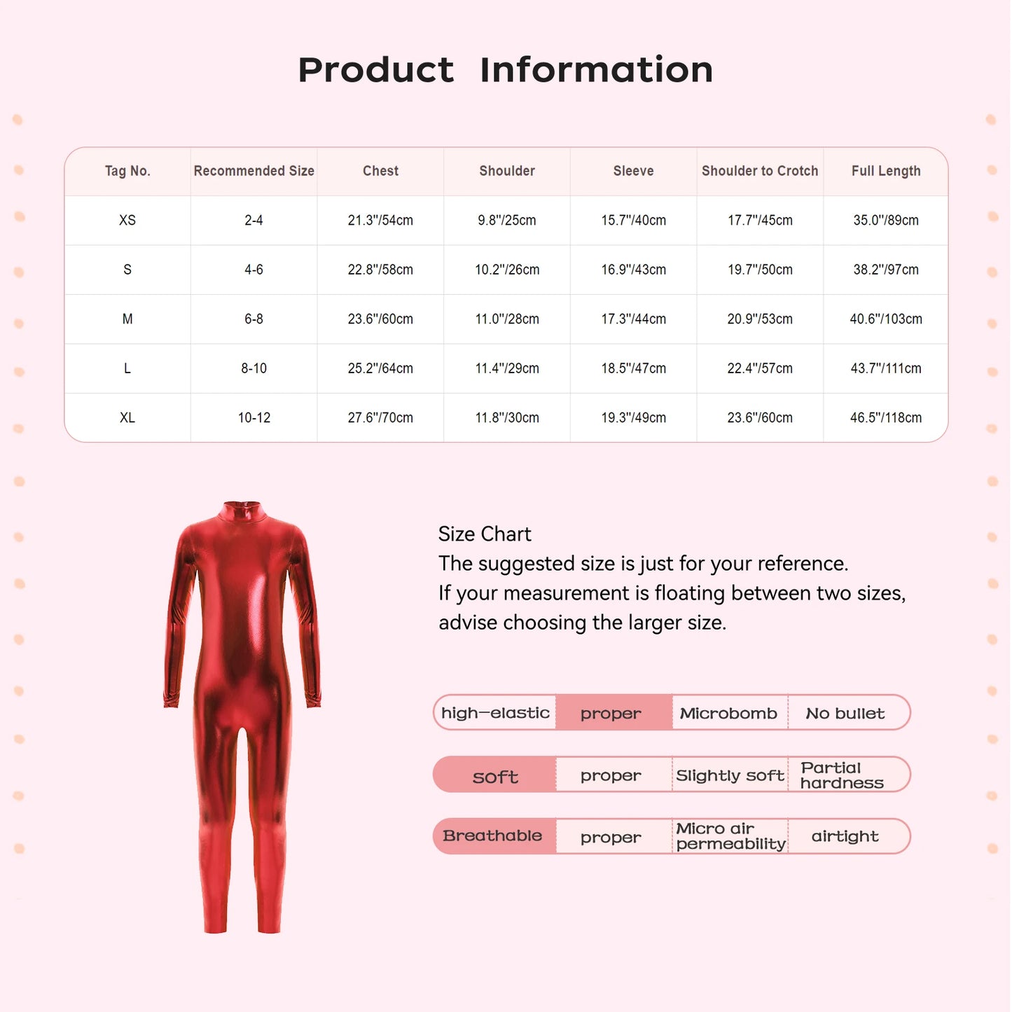 Kids Boys Girls Dance Metallic Jumpsuit Children's Gymnastics Bodysuit Performance Costume Long Sleeve Full Length Leotard